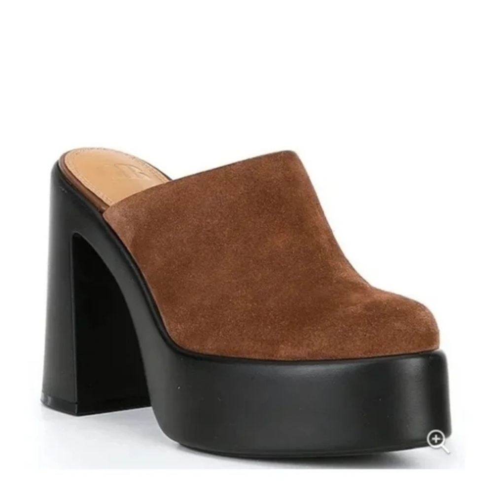 Gianni Bini Brown Suede Platform Mules Sz6.5 New Without Tag Or Original Box
